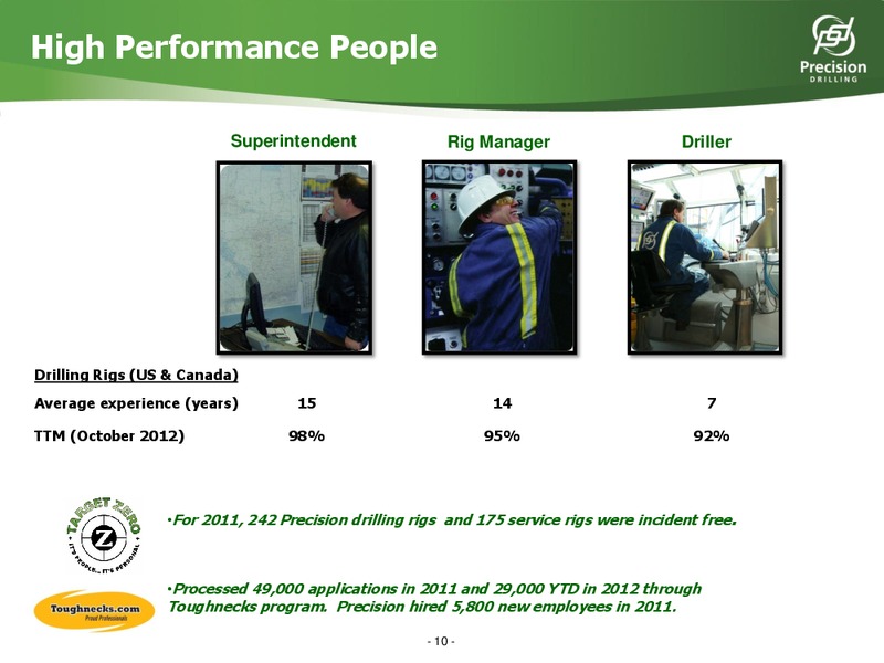 DAHLMAN ROSE AND CO ULTIMATE OIL SERVICES AND EP CONFERENCE – Precision Drilling Corporation – slide 9