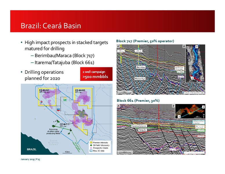 January 2019 Investor Presentation – Premier Oil – slide 15