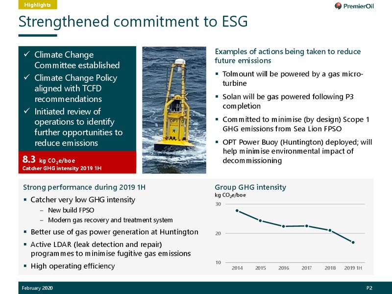 February 2020 Investor Presentation – Premier Oil – slide 3