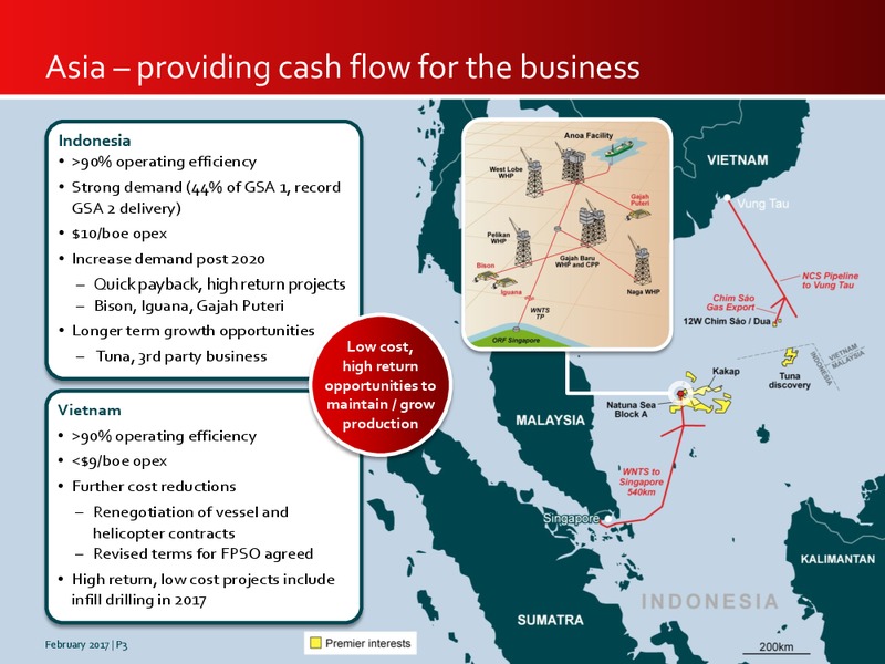 February 2017 Investor Presentation – Premier Oil – slide 3