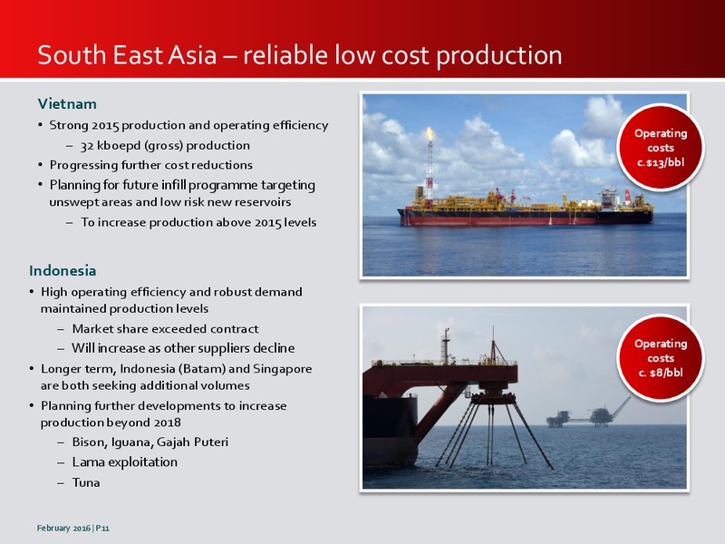 FY 2015 Results – Premier Oil – slide 10