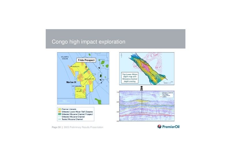 2005 PRELIMINARY RESULTS – Premier Oil – slide 30