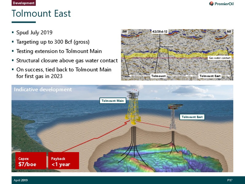 April 2018 Investor Presentation – Premier Oil – slide 18