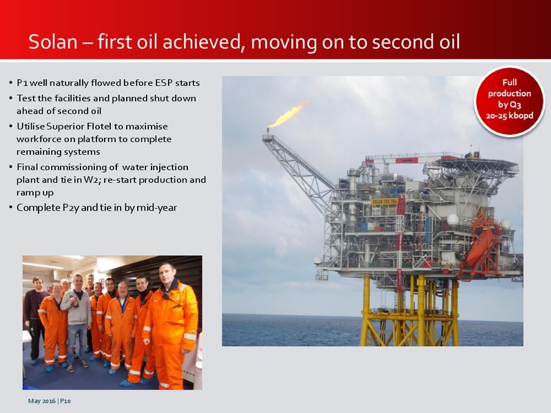 May 2016 Investor Presentation – Premier Oil – slide 9