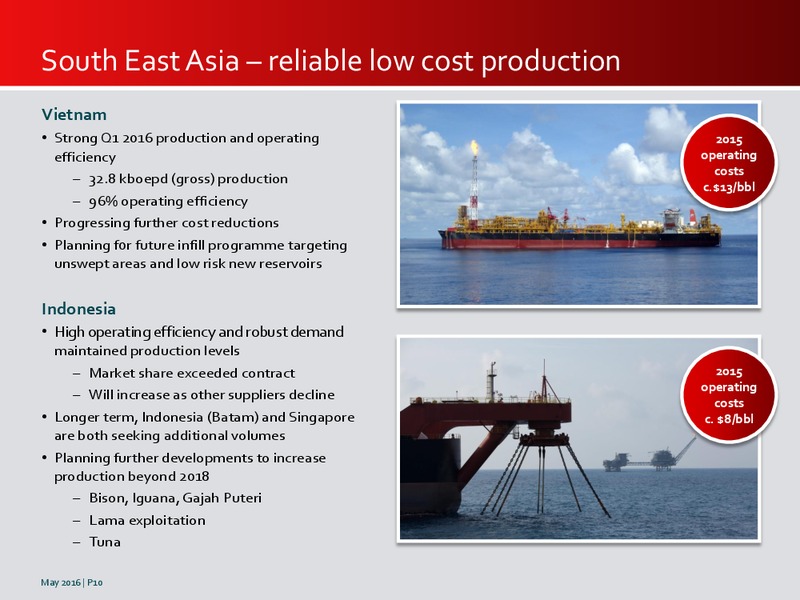 May 2016 Investor Presentation – Premier Oil – slide 9