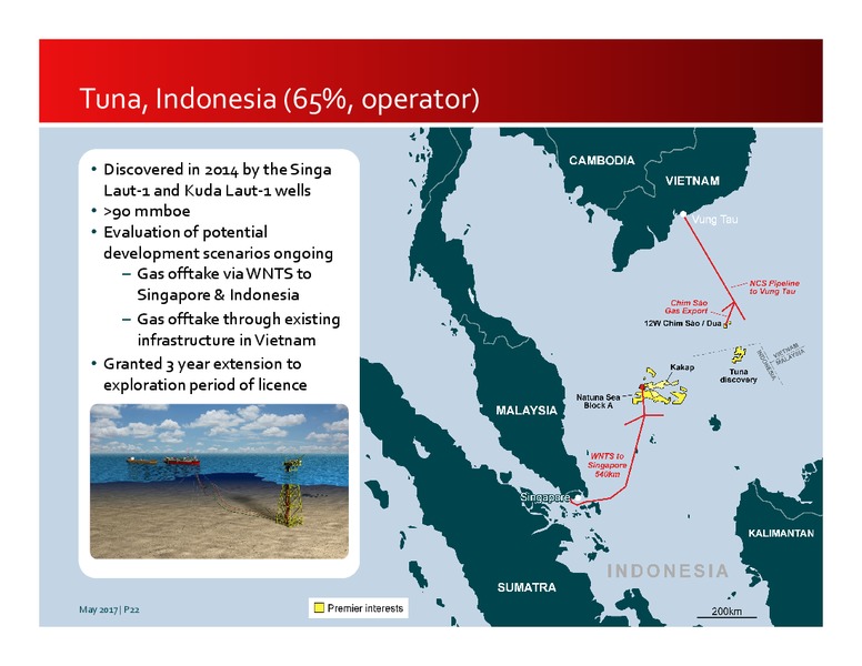 May 2017 Investor Presentation – Premier Oil – slide 22