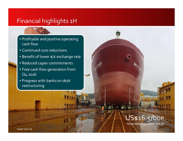 H2 2016 Results – Premier Oil – slide 19