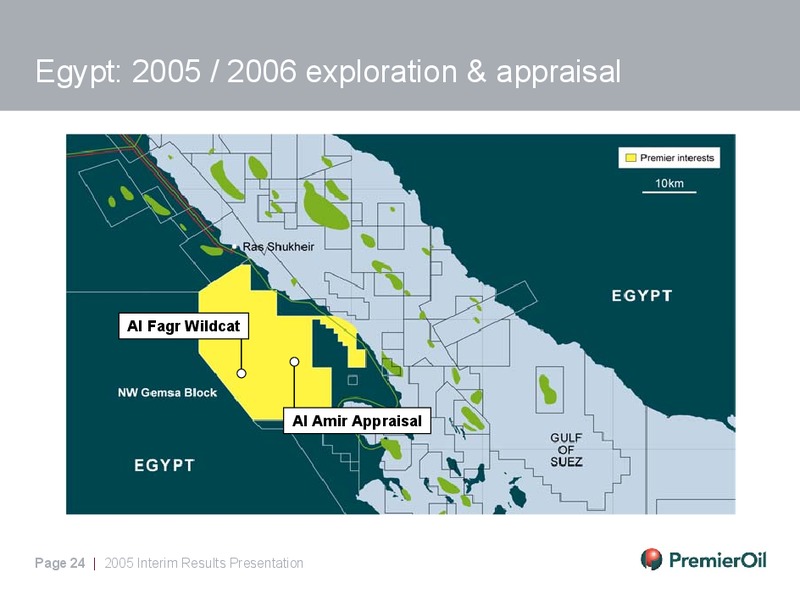 2005 INTERIM RESULTS – Premier Oil – slide 24