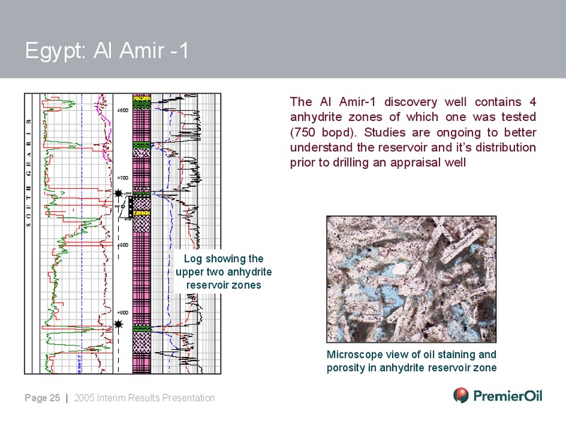 2005 INTERIM RESULTS – Premier Oil – slide 25
