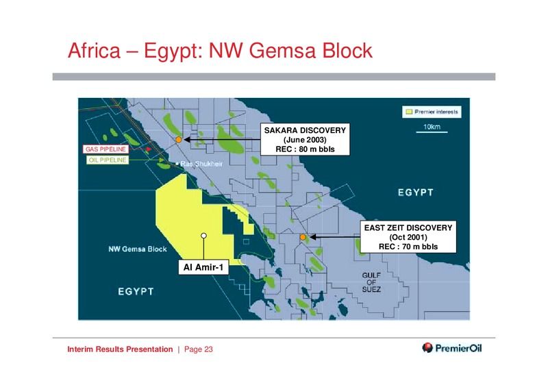 SEPTEMBER 2014 INTERIM RESULTS – Premier Oil – slide 23