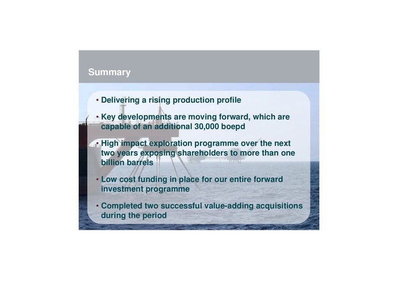 2007 INTERIM RESULTS PRESENTATION – Premier Oil – slide 54
