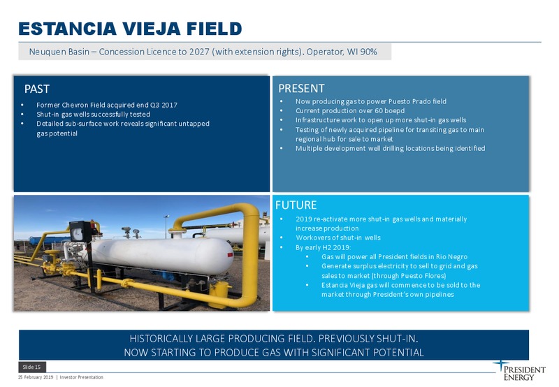 February 2019 Investor Presentation – President Energy Plc – slide 14