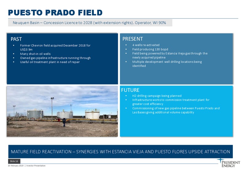 February 2019 Investor Presentation – President Energy Plc – slide 15