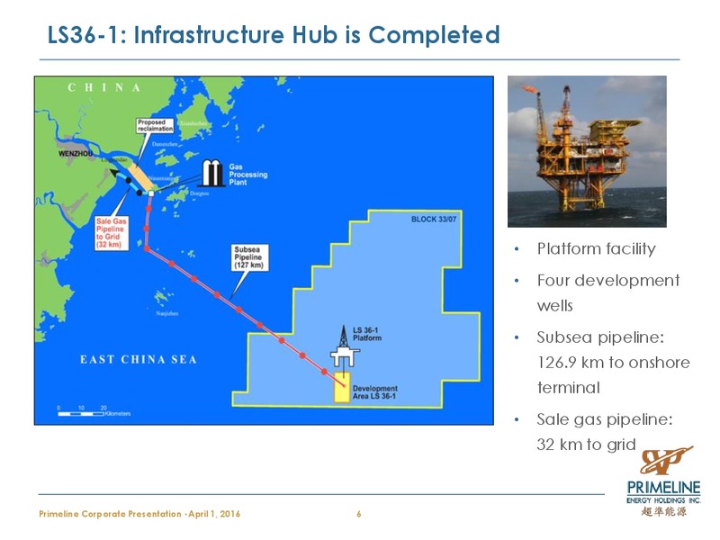 April 2016 Corporate Presentation – Primeline Energy Holdings – slide 6