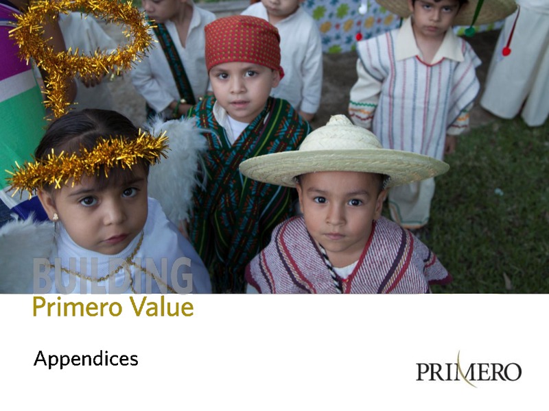 Q4 2013  RESULTS – PRIMERO MINING CORP. – slide 27