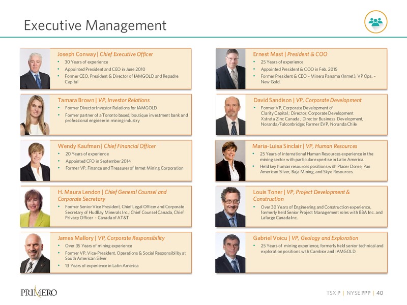 Q2 2015 Results – PRIMERO MINING CORP. – slide 39