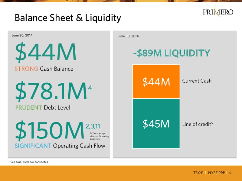 2014 PRECIOUS METALS SUMMIT COLORADO – PRIMERO MINING CORP. – slide 5
