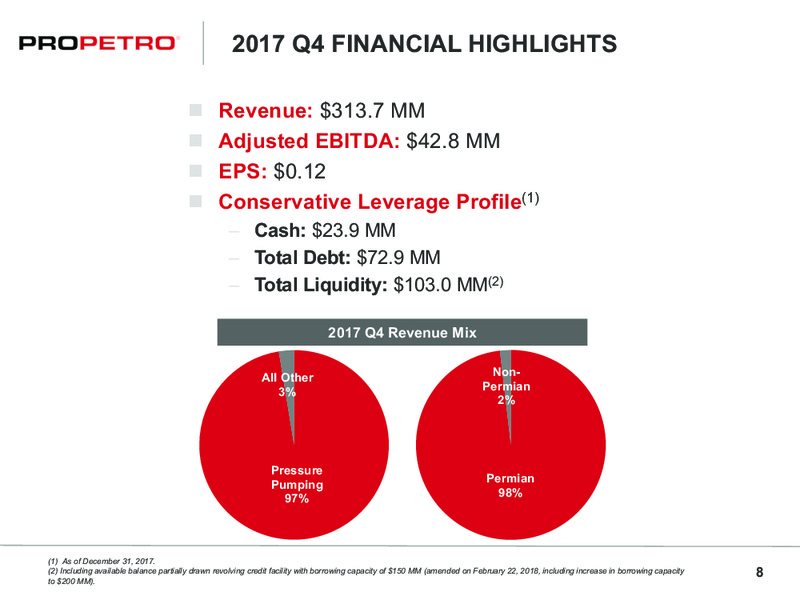 4Q 2017 and Full Year Earnings Presentation – ProPetro Holding Corp. – slide 7