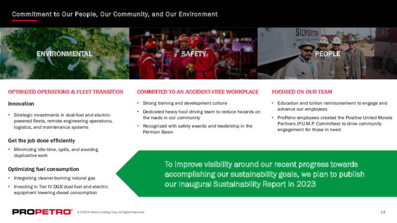 1Q 2023 Earnings Presentation – ProPetro Holding Corp. – slide 13