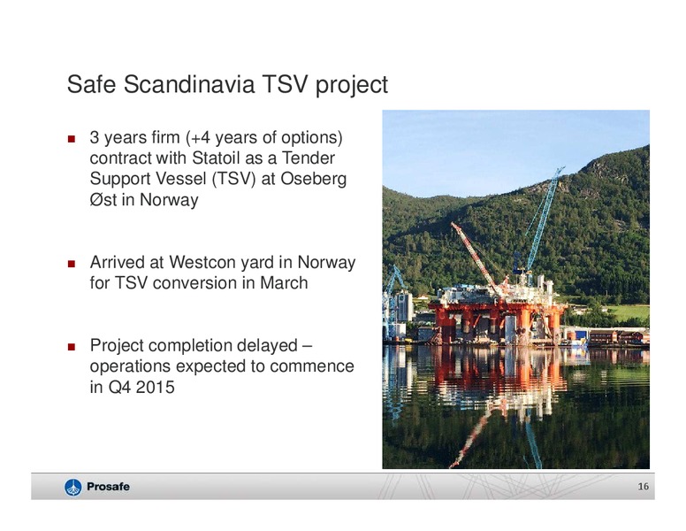 Q2 2015 Results – Prosafe Se – slide 15