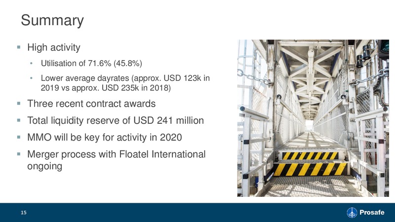 2Q 2019 Earnings Presentation – Prosafe Se – slide 14