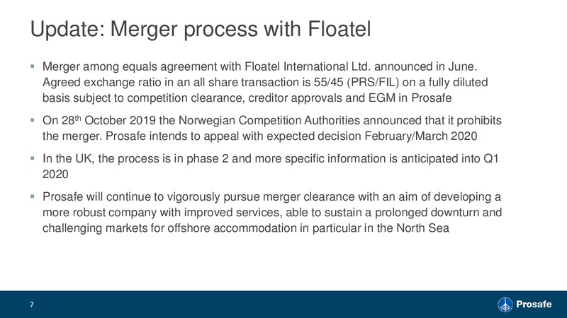 3Q 2019 Earnings Presentation – Prosafe Se – slide 6