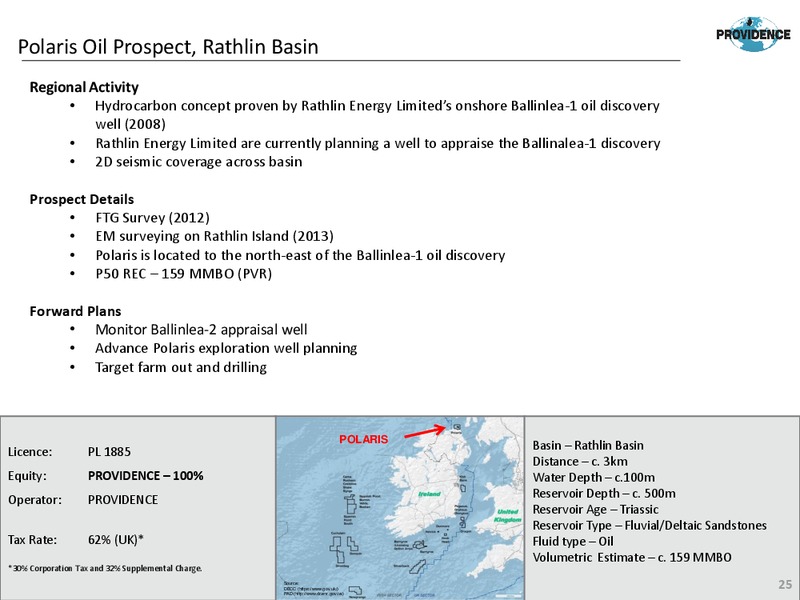 2014 Earnings Call – Providence Resources, Inc. – slide 24