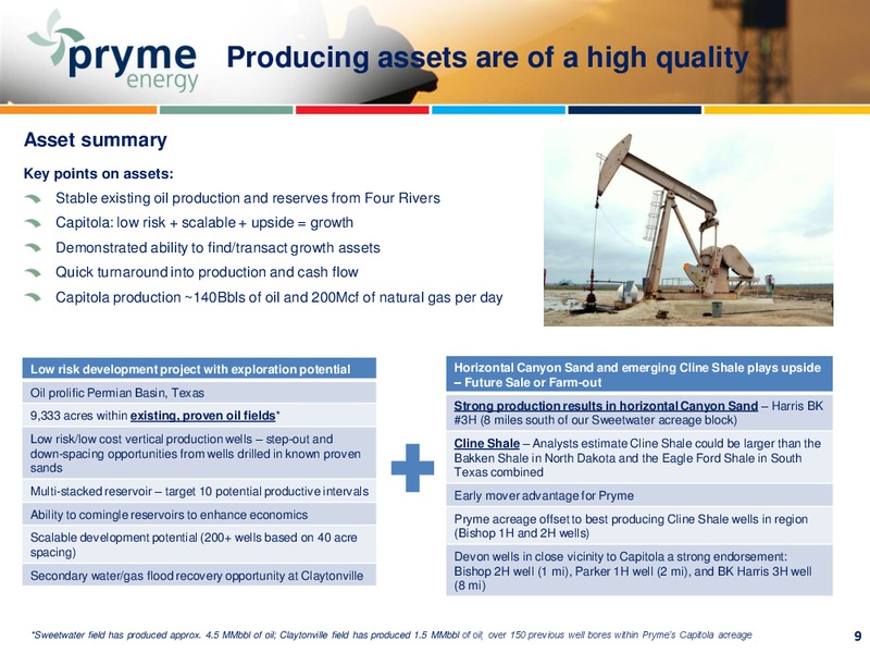 April 2015 Annual General Meeting – Pryme Energy Limited – slide 9