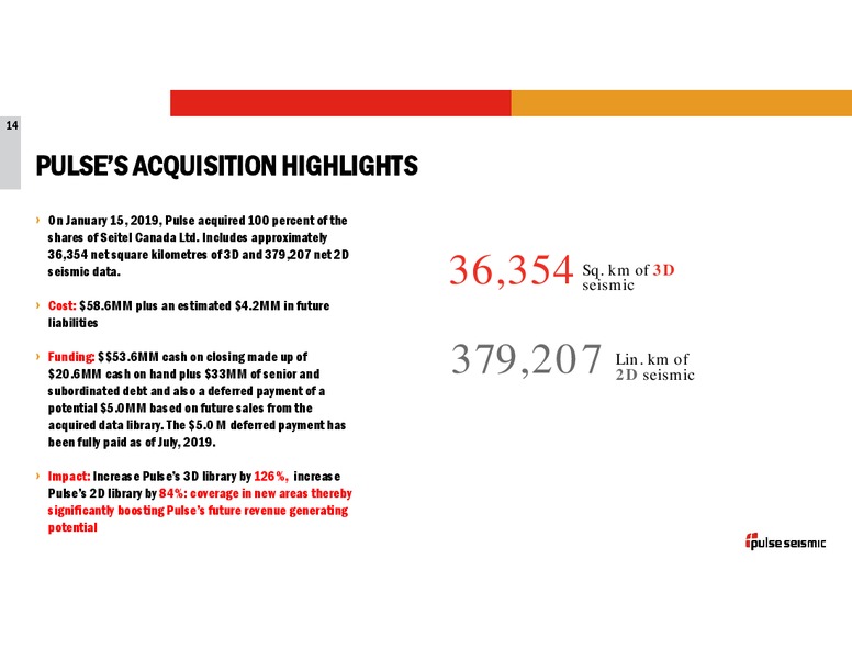2Q 2019 Earnings Presentation – Pulse Seismic Inc. – slide 13
