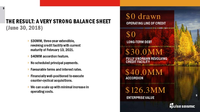 2Q 2018 Corporate Presentation – Pulse Seismic Inc. – slide 8