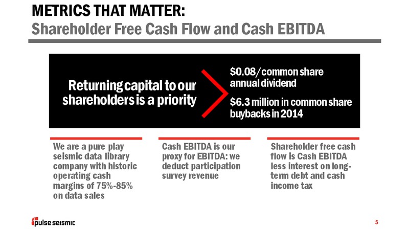 Q2 2015 Earnings Call – Pulse Seismic Inc. – slide 4