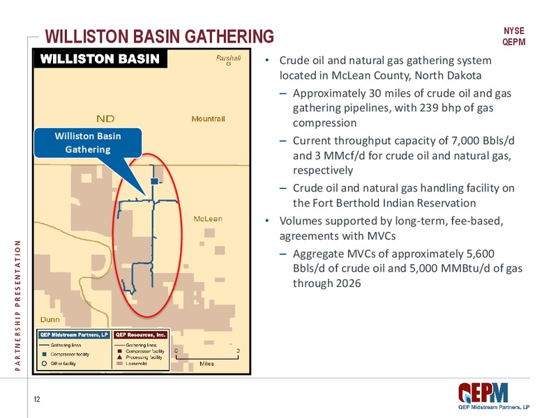 Investor Presentation – QEP Midstream Partners Lp – slide 12