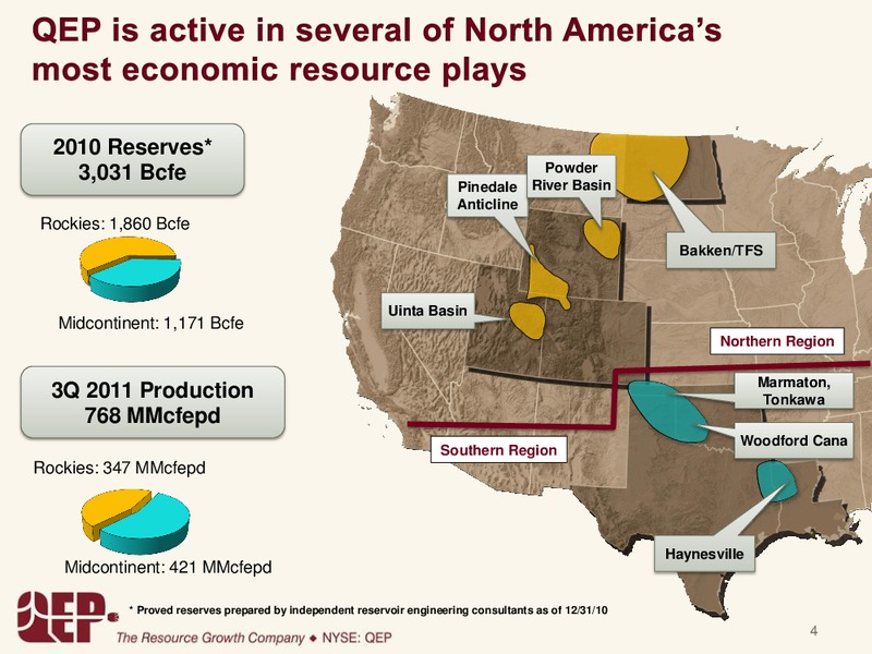 GOLDMANSACHSCONFERENCE – QEP Resources, Inc. – slide 4