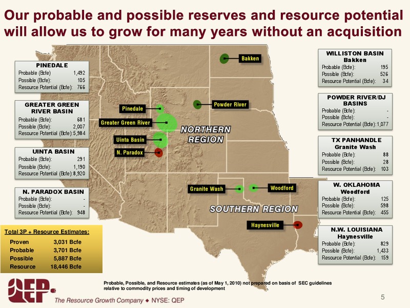 GOLDMANSACHSCONFERENCE – QEP Resources, Inc. – slide 5
