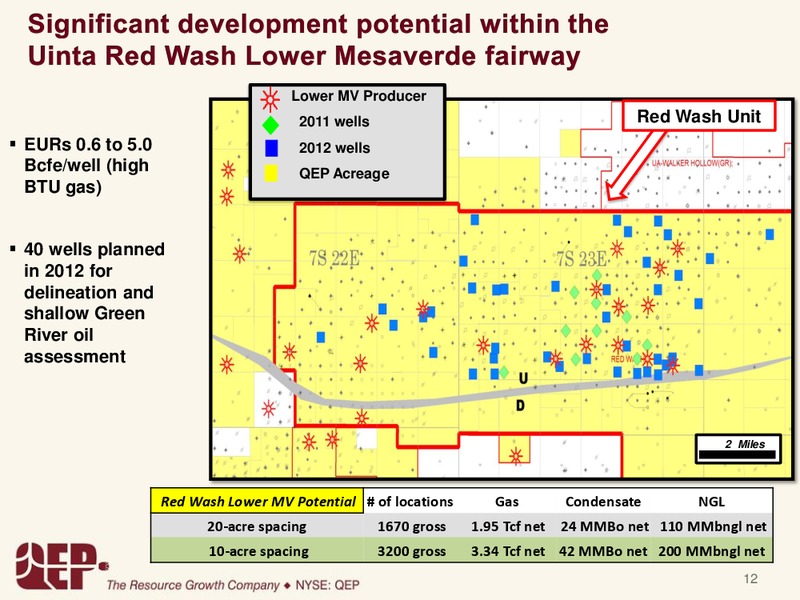 GOLDMANSACHSCONFERENCE – QEP Resources, Inc. – slide 12