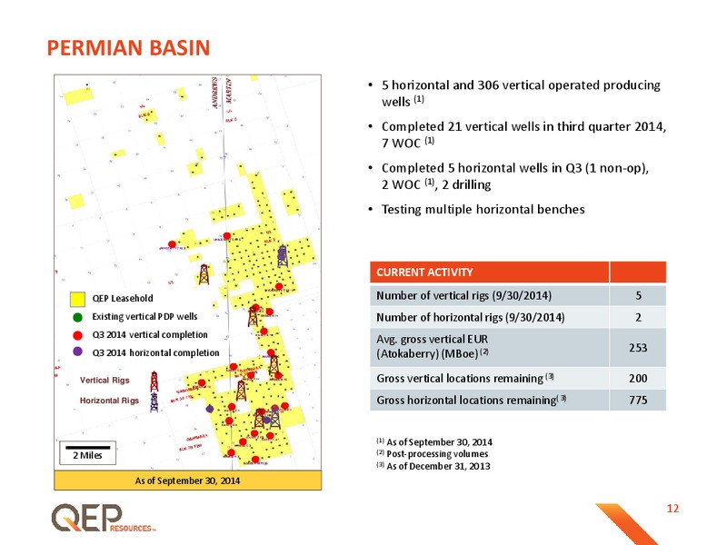 Investor Presentation – QEP Resources, Inc. – slide 12