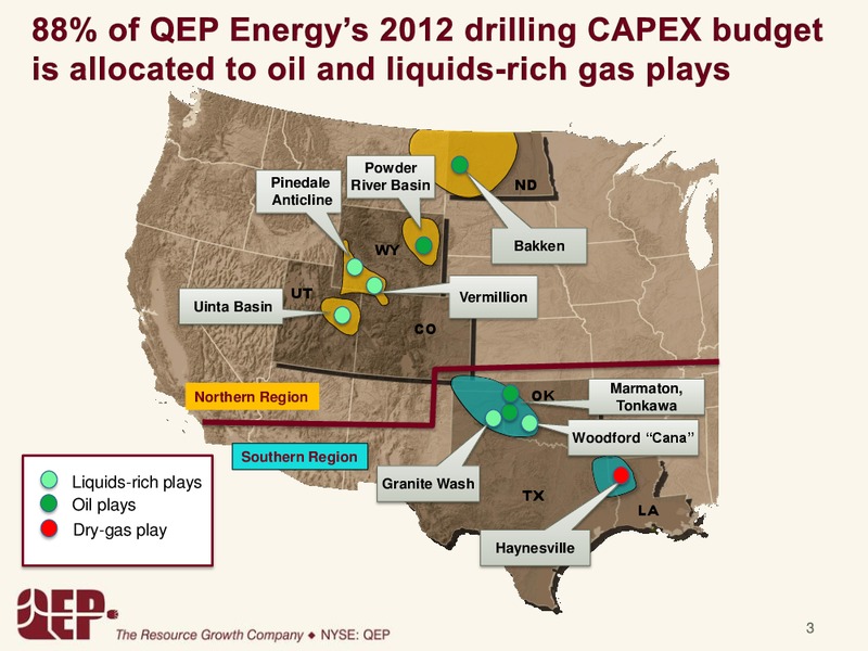 Q4 2011 Earnings Call – QEP Resources, Inc. – slide 2