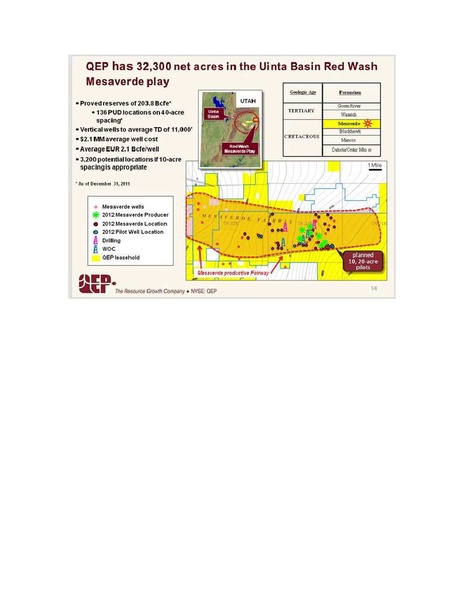 IPAA OGIS – QEP Resources, Inc. – slide 14