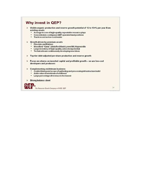 IPAA OGIS – QEP Resources, Inc. – slide 23