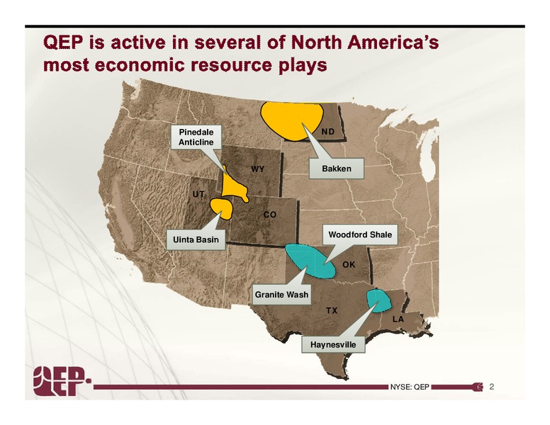 1Q2011 – QEP Resources, Inc. – slide 2