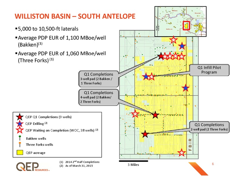 Q1 2015 OPERATIONS UPDATE – QEP Resources, Inc. – slide 6