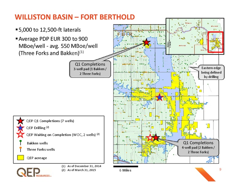 Q1 2015 OPERATIONS UPDATE – QEP Resources, Inc. – slide 9