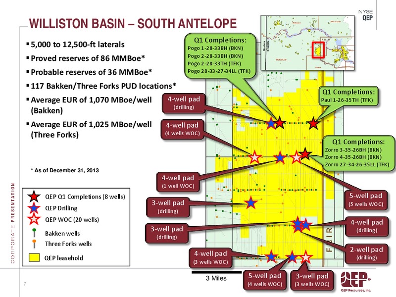 Operations Update First Quarter 2014 – QEP Resources, Inc. – slide 7