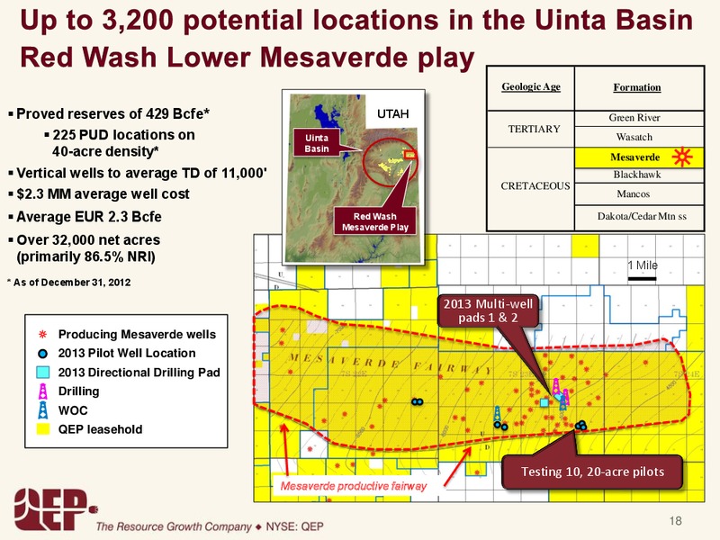 Investor Presentation – QEP Resources, Inc. – slide 17