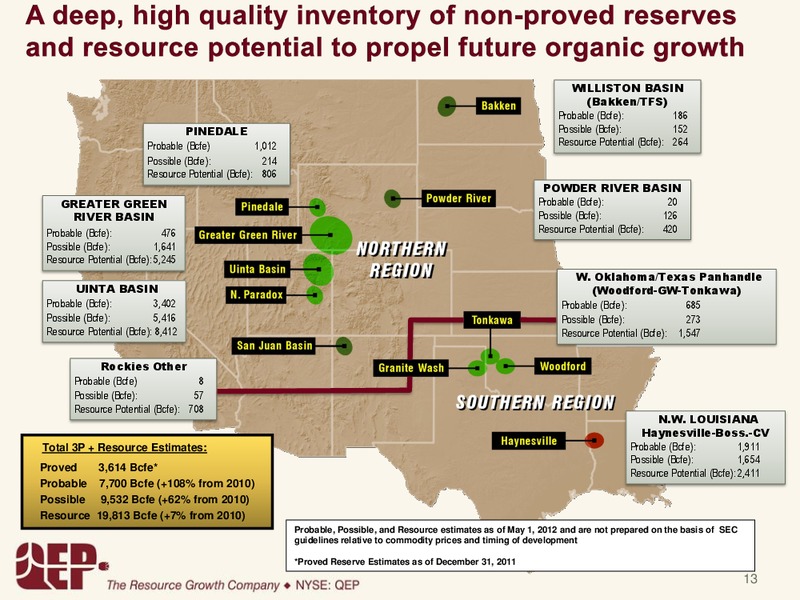 2Q2012 – QEP Resources, Inc. – slide 12