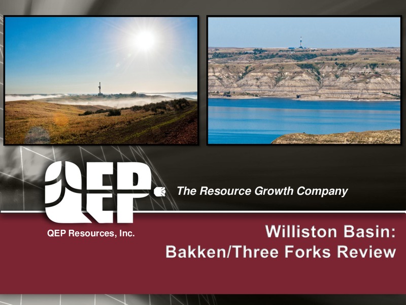 ANALYST DAY – QEP Resources, Inc. – slide 4
