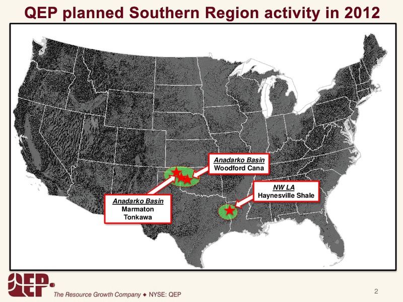 SOUTHERN REGION – QEP Resources, Inc. – slide 2