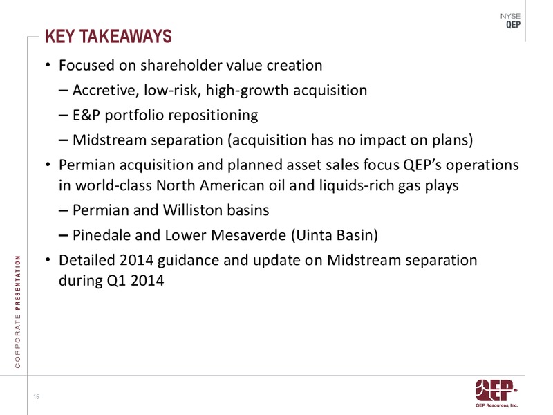 Permian Acquisition – QEP Resources, Inc. – slide 15