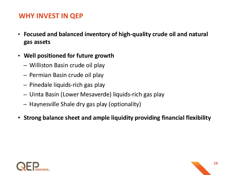 May 2015 Investor Presentation – QEP Resources, Inc. – slide 17