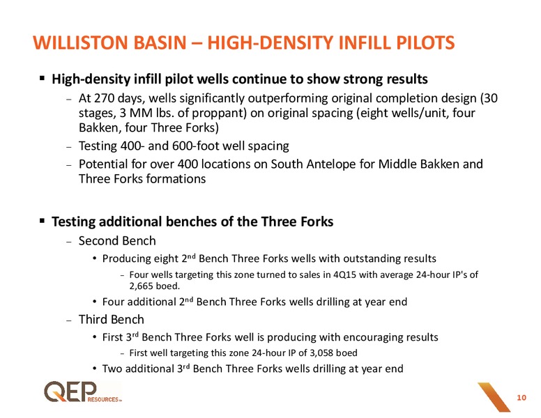 March 2016 Investor Presentation – QEP Resources, Inc. – slide 9